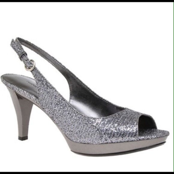 Nine West Karoo Glitter Sandals 8.5M - Picture 2 of 7